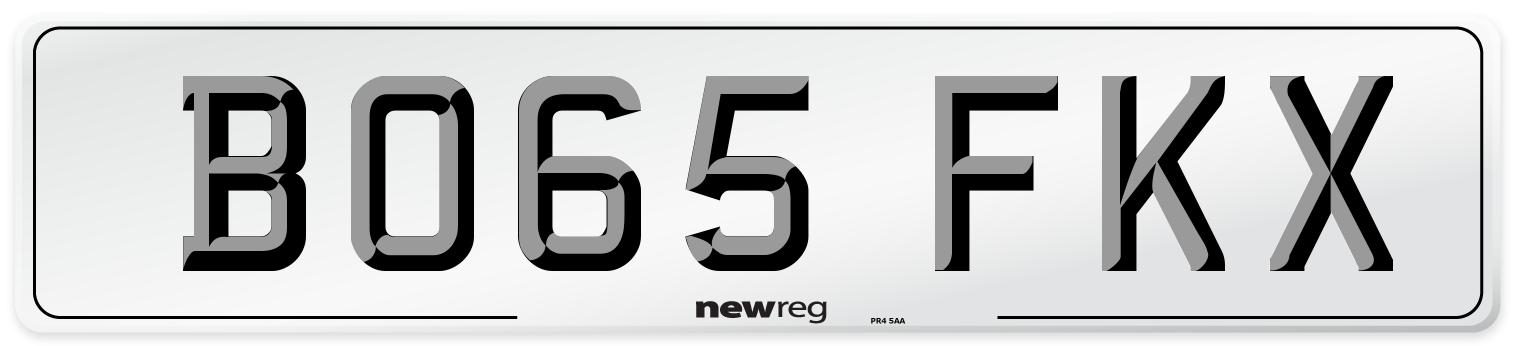 BO65 FKX Number Plate from New Reg